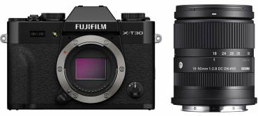 Fujifilm X-T30 III Housing Black + Sigma 18-50mm f2.8 DC DN (C) Fuji X