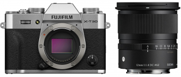 Fujifilm X-T30 III Silber + Sigma 12mm f1,4 DC (C)