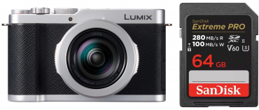 Panasonic Lumix L10 silber + SanDisk Extreme Pro 64GB V60 UHS-II