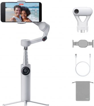 INSTA360 Flow 2 AI Tracker Bundle Stone Gray