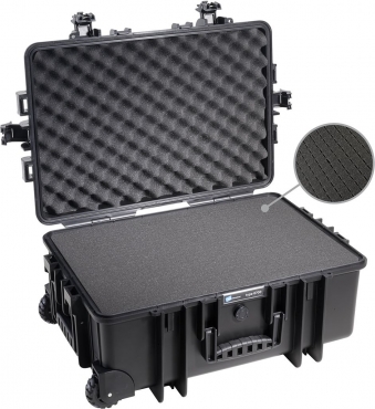 B&W Case Type 6700 SI schwarz mit Schaumstoffeinsatz