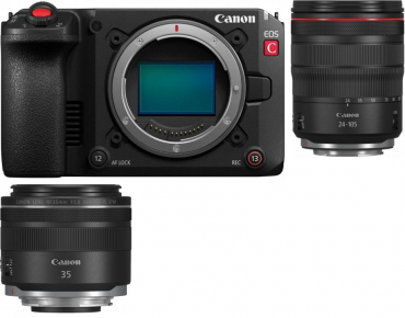 Canon EOS C50 + RF 24-105mm f/4 + RF 35mm f/1.8
