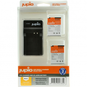 Jupio Value Pack: 2x Battery EN-EL12