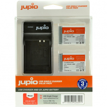 Jupio Value Pack: 2x Battery NB-13L